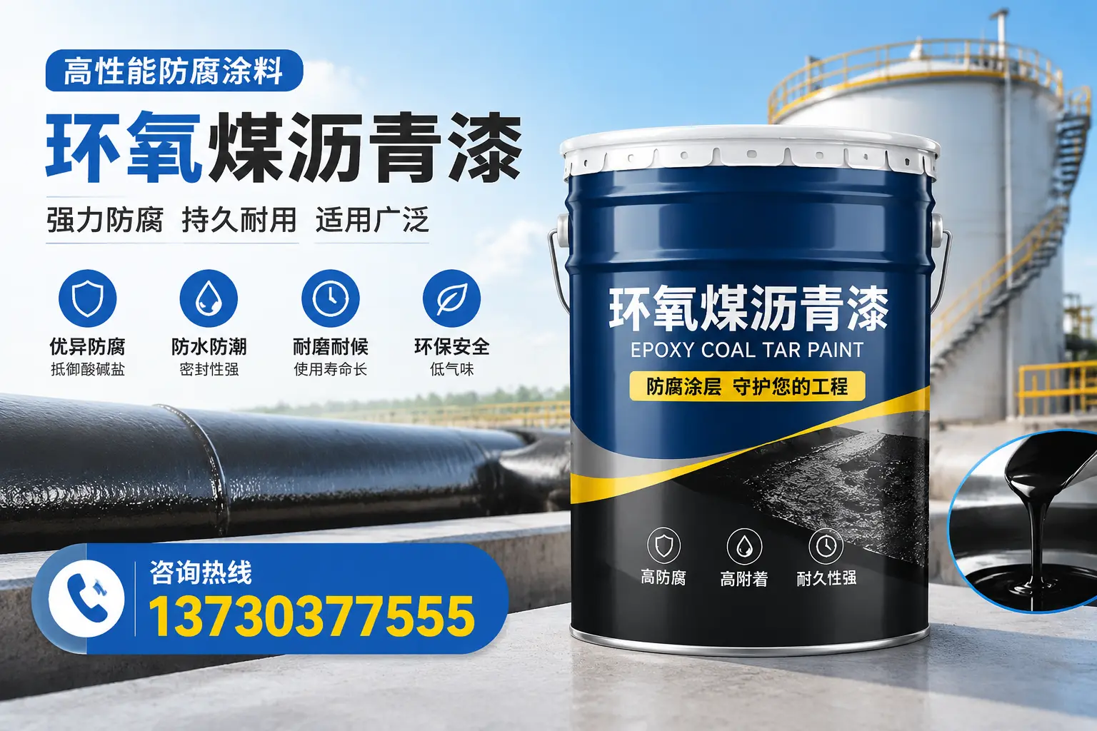 环氧煤沥青漆的耐久性分析,适合望都的使用场景